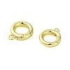 Brass Spring Gate Rings KK-B089-12A-G-2