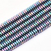 Electroplate Non-magnetic Synthetic Hematite Beads Strands G-L489-D01-1