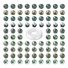 100Pcs 8mm Natural Moss Agate Round Beads DIY-LS0002-07-2