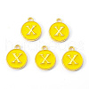 Golden Plated Alloy Enamel Charms ENAM-S118-09X-1