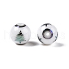 Christmas Opaque Glass Beads X-EGLA-R113-02E-2