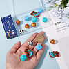 SUNNYCLUE 25Pcs 5 Styles Silicone Beads SIL-SC0002-08-3