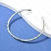 Brass Open Cuff Bangles for Women BJEW-G736-12P-01-4