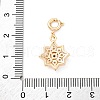 Brass Micro Pave Cubic Zirconia Pendants KK-D360-24G-3
