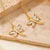 Elegant 3D Dragonfly Ear Thread ZC2846-2