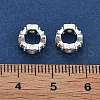 Brass Micro Pave Cubic Zirconia Beads KK-B125-11S-2