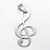 Tarnish Resistant 304 Stainless Steel Pendants STAS-G080-08P-1