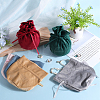 Beebeecraft 6Pcs 6 Colors Velvet Drawstring Pouches ABAG-BBC0001-20-4