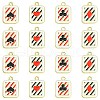 16Pcs 4 Styles Alloy Enamel Pendants ENAM-FS0001-69-1