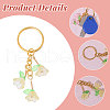8Pcs Acrylic & Glass Keychain KEYC-CA00001-4