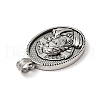 Tibetan Style 304 Stainless Steel Pendants STAS-G275-09AS-3