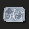 Easter Egg & Rabbit Silicone Fondant Molds DIY-G079-04-4