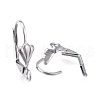 Tarnish Resistant 304 Stainless Steel Leverback Earring Findings X-STAS-K198-02P-2