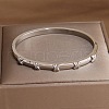 304 Stainless Steel Hinged Bangles for Women FS-WGCDA88-10-1