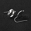 304 Stainless Steel Earring Hooks STAS-F271-01C-S-3