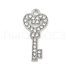 Rack Plating Alloy Micro Pave Rhinestone Pendants FIND-K020-07P-1