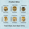 SOFPLATE 60Pcs 6 Styles Tibetan Style Alloy European Beads TIBEB-SP0001-06-2