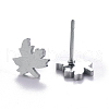 Autumn Theme Unisex 304 Stainless Steel Stud Earrings EJEW-E254-10P-2