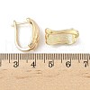 Rectangle Brass Hoop Earrings EJEW-D320-21G-5