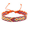 Cotton Braided Rhombus Cord Bracelet PW-WG48792-08-1