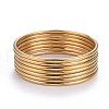 Fashion 304 Stainless Steel Buddhist Bangle Sets X-BJEW-L664-022A-G-9