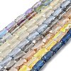 Electroplate Glass Beads Strands EGLA-L045-F-1
