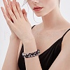 Sparkling Round Glass Braided Bead Bracelet BJEW-SW00082-06-6