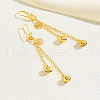 Fashionable Metal Ball Pendant Tassel Earrings for Women NY2404-1