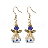 Angel Handmade Glass Seed Beads Dangle Earrings for Women EJEW-MZ00395-01-2