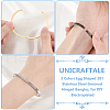 Unicraftale 3Pcs 3 Colors Egg Shaped 201 Stainless Steel Grooved Hinged Bangles STAS-UN0055-67A-4