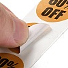 Percent Off Round Roll Stickers DIY-D078-05-4