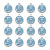 Platinum Plated Alloy Enamel Charms ENAM-S118-04F-P-2