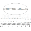 Brass Dapped Chains AJEW-Q153-02P-08-2
