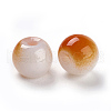 Spray Painted Resin Beads RESI-K005-01J-2