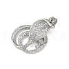Brass Micro Pave Cubic Zirconia Pendants KK-R230-04P-2
