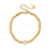 304 Stainless Steel Beads Bracelets BJEW-R027-03G-4