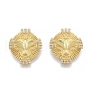 Brass Micro Pave Clear Cubic Zirconia Pendants KK-G431-16G-2