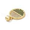 Brass Micro Pave Cubic Zirconia Pendants X-KK-B059-35G-F-3