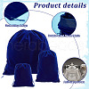 AHADERMAKER 12Pcs 3 Styles Velvet Jewelry Drawstring Gift Bags TP-GA0001-01-3
