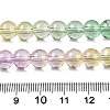 Baking Painted Transparent Glass Beads X-DGLA-M001-8mm-02-5