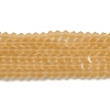 Imitate Austrian Crystal Frosted Glass Beads Strands EGLA-A039-T4mm-MD18-1