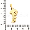 201 Stainless Steel Pendants STAS-Q344-11G-3