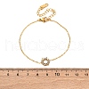 Sunflower 304 Stainless Steel Link Bracelets for Women BJEW-R027-01G-5