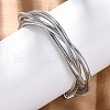 Iron Round Snake Chains BJEW-G741-02P-2
