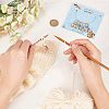  8Pcs Handmade Polymer Clay Round with Flower Pattern Dangle Leverback Earrings HJEW-NB0001-38-4