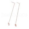 Brass Stud Earring Findings KK-O130-02RG-1