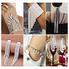 6 Styles Brass Rhinestone Strass Chains CHC-TA0001-05-8
