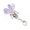 Angel Glass Pendant Decorations HJEW-MZ00260-02-4