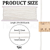 27M Flat Polyester Braided Cord OCOR-WH0096-01A-2