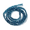 Electroplate Transparent Glass Beads Strands EGLA-A035-T3mm-A12-2